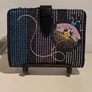 Iconic RFID Small Wallet, Denim-Vera Bradley, NEW